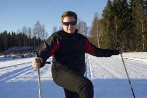 Iloinen hiihtäjä :)