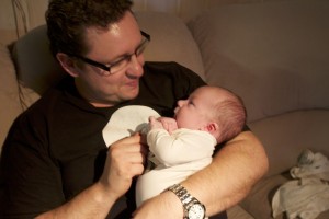 Pääsin pitämään Eliasta sylissä hetken :)