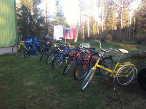 Tämmönen kasa löyty fillareita kun alettiin tonkia varastoja :D